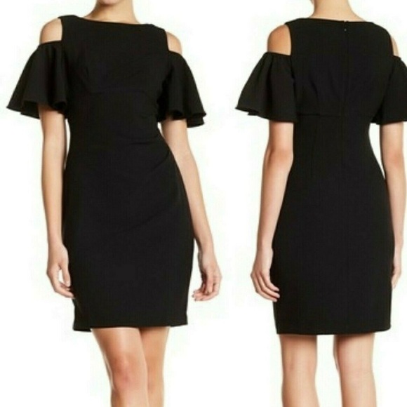 Eliza J Cold Shoulder Mini Dress - Picture 1 of 7